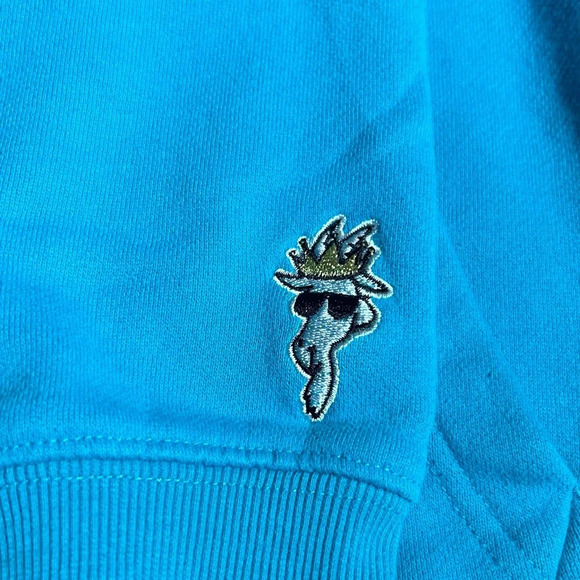 Goat USA Pullover Turquoise Hoodie Size: Small - Picture 7 of 11